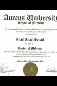 Buy Degree from Aureus University School of Medicine