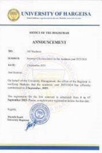 buy degree from the Jaamacada Hargeysa