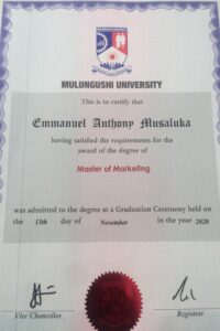 Buy Degree From the Mulungushi University