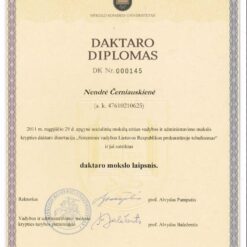 Buy college degree from The Mykolo Romerio Universitetas