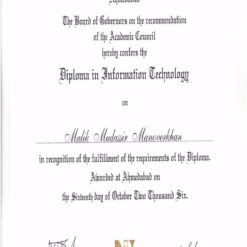 Buy college degree from The Nirma University