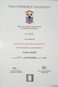 Buy Degree From the The Copperbelt University