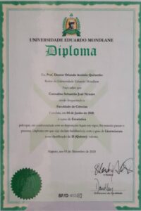 buy degree from the Universidade Eduardo Mondlane