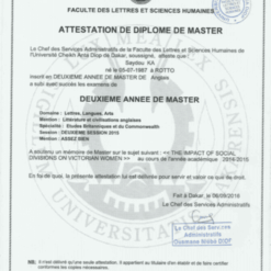buy degree from the Université Cheikh Anta Diop
