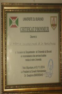 Buy Degree From Université du Burundi