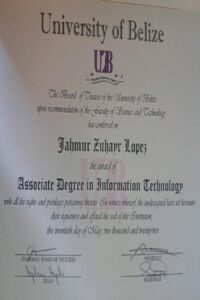 Buy Degree From the University of Belize