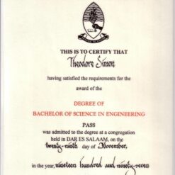 Buy Degree From the University of Dar es Salaam