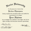 y Degree from the Xavier University School of Medicine