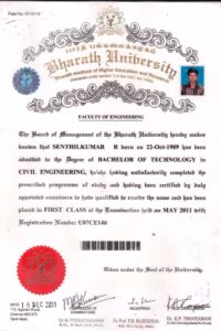 Buy college degree from The Bharath Institute of Higher Education and Research