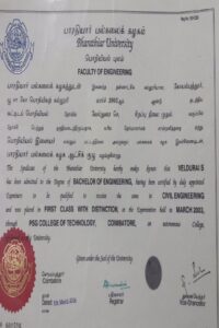 Buy college degree from The Bharathiar University