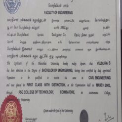 Buy college degree from The Bharathiar University
