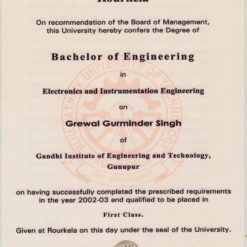 Buy college degree from The Biju Patnaik University of Technology