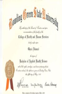 Buy college degree from The Bowling Green State University