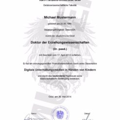 Buy college degree from Karl-Franzens-Universität Graz