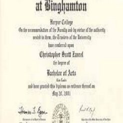 Buy college degree from The Binghamton University, State University of New York