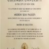 Buy college degree from The Columbia University in the City of New York