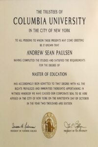 Buy college degree from The Columbia University in the City of New York