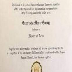 Buy college degree from The Eastern Michigan University