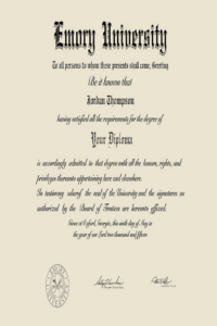 Buy college degree from The Emory University