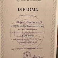 Buy college degree from the Eötvös Loránd Tudományegyetem