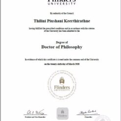 Buy college degree from the Flinders University