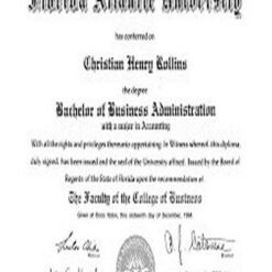 Buy college degree from The Florida Atlantic University