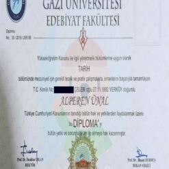 Buy college degree from the  Gazi Üniversitesi