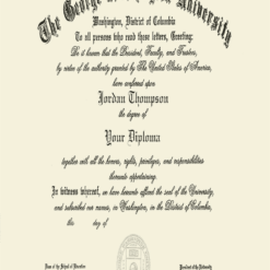 Buy college degree from The George Washington University