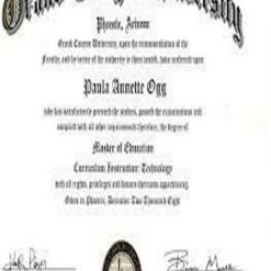 Buy college degree from The Grand Canyon University