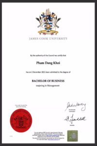 Buy college degree from the James Cook University