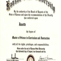 Buy college degree from The Kansas State University