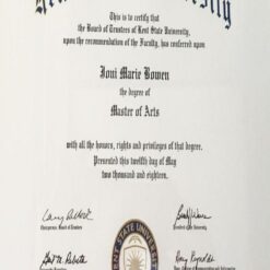 Buy college degree from The Kent State University