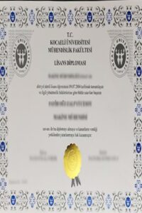 Buy college degree from the Kocaeli Üniversitesi