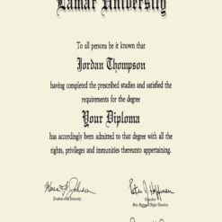 Buy college degree from The Lamar University