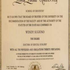 Buy college degree from The Loma Linda University