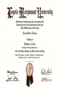 Buy college degree from The Loyola University Chicago