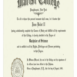 Buy college degree from The Marist College