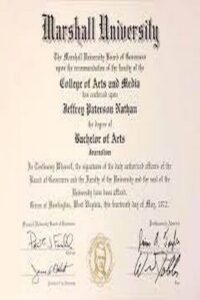 Buy college degree from The Marshall University