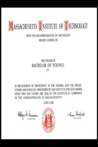 Buy college degree from The Massachusetts Institute of Technology