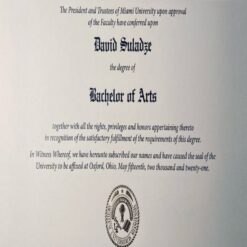 Buy college degree from The Miami University