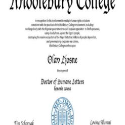 Buy college degree from The Middlebury College