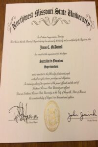 Buy college degree from The Missouri State University