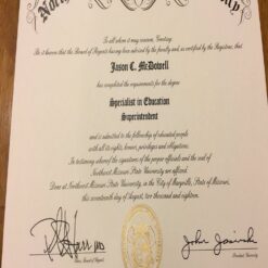 Buy college degree from The Missouri State University