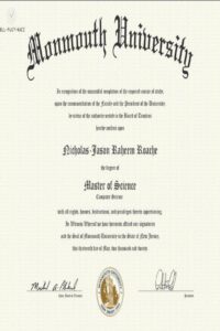 Buy college degree from The Monmouth University