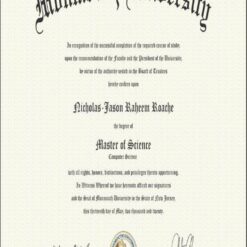 Buy college degree from The Monmouth University