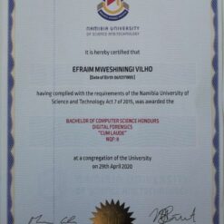 Buy college degree from The Namibia University of Science and Technology