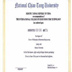 Buy college degree from the  National Chiao Tung University