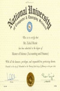 Buy college degree from the National University of Computer and Emerging Sciences