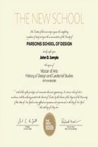 Buy college degree from The New School