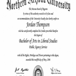 Buy college degree from The Northern Arizona University